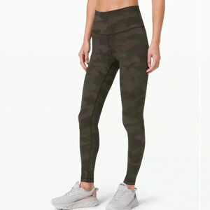 Lululemon wonder under super high rise roll down crop 23”